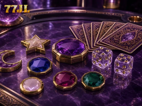 JL77 Blackjack betting screen with chips